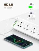 LDNIO SC10610 30W 6-Port USB Charger Power Strip with 10*Outlets/5 *USB / 1 * PD USB-C Wall Charger Adapter with Fast Charging - Image 3