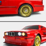 1:16 Scale 4WD Whoosh BMW E30 RC Drift Car – 30KM/H Proportional Control with LED Lights & Spare Tires - Image 4