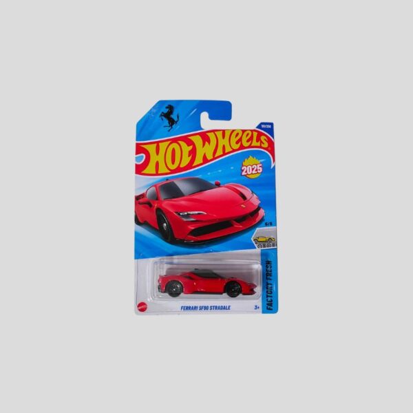 Hot Wheels 2025 – Ferrari SF90 Stradale | Factory Fresh Series | 1:64 Die-Cast | 191/250