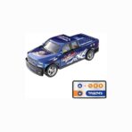 Trasped 1:64 Alloy Super Mini RC Car (Blue) – Ford Raptor-Style 5-Channel Desktop Remote Control Toy