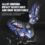 Trasped 1:64 Alloy Super Mini RC Car (Blue) – Ford Raptor-Style 5-Channel Desktop Remote Control Toy - Image 2