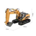 Huina 1535 RC Excavator 1:14 15-Channel Alloy Construction Vehicle (2025 Model) India - Image 2