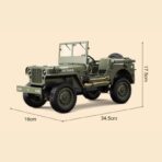 JJRC C8815 Willys Jeep RTR – 1:12 Scale 4WD Military RC Truck | Off-Road India Edition - Image 2