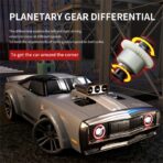 JJRC Q142 Hurricane 1/14 Scale 4WD RC Drift Car – Retro Styling, Proportional Control, Demon Eye LEDs & Drift Tires Included - Image 4