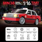 MN38 RC Drift Car India – 1:16 Scale High-Speed Remote Control Taxi 4WD 2.4GHz RC Racing Car with Drifting Tires & LED Lights - Image 3