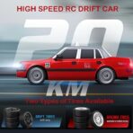 MN38 RC Drift Car India – 1:16 Scale High-Speed Remote Control Taxi 4WD 2.4GHz RC Racing Car with Drifting Tires & LED Lights - Image 4