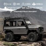 MNRC MN99S Licensed Land Rover Defender 1/12 RC Rock Crawler (Grey) – 4WD Off-Road Truck in India - Image 2