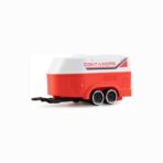 Trasped 1:64 Alloy Super Mini RC Car (Red) with Trailer – 5-Channel Remote Control Desktop Raptor Toy - Image 4