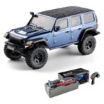 FMS 1/18 EAZYRC Thunderstorm RC RTR Rock Crawler – 4x4 Waterproof Off-Road Jeep Rubicon Blue | India - Image 4