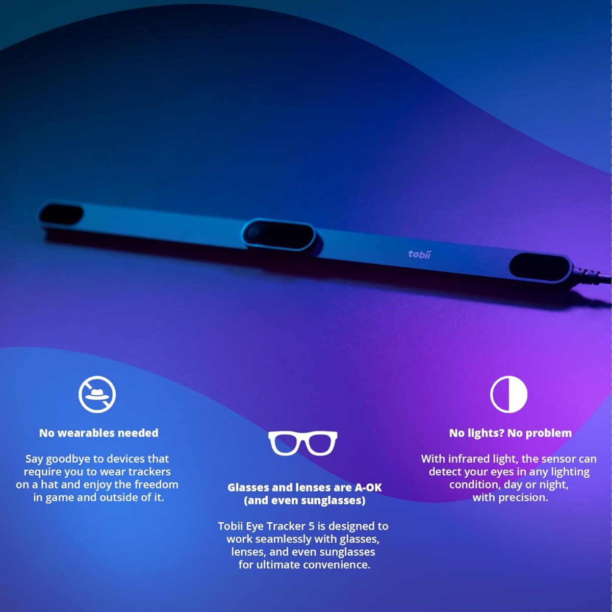 Tobii Eye Tracker 5 - Head Tracking and Eye Tracking in One Device for Games in India - Image 2