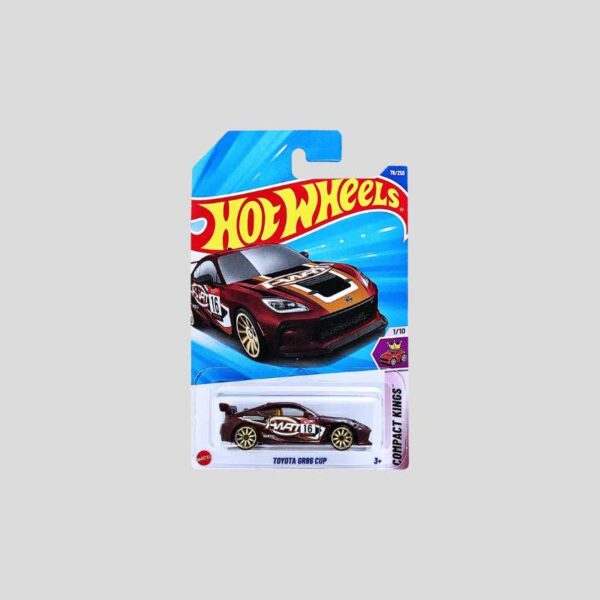 Hot Wheels 2025 – Toyota GR86 Cup | Compact Kings Series | Maroon Race Car | 1:64 Die-Cast | 79/250