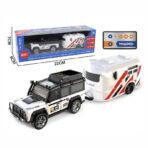 Trasped 1:64 Alloy Super Mini RC Car with Trailer – 5-Channel Desktop Remote Control Racer - Image 3