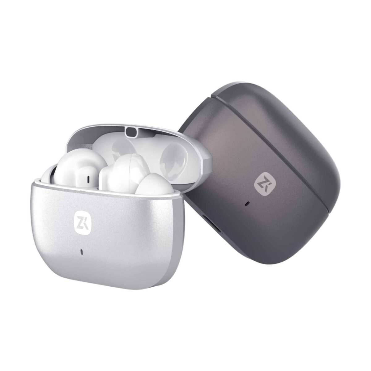 ZIVKU KL04 Titanium Wireless Earbuds (metallic design) with featuring cutting-edge ENC + DSP noise cancellation, Bluetooth 5.4 connectivity - Image 1