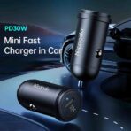 MCDODO CC-7491 PD 30W Fast Charging Type-C Single Port Mini Car Charger, Black - Image 4