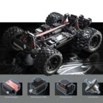 MJX Hyper Go 10208 V2 1/10 Scale RC Monster Truck – 80km/h Brushless 4WD Off-Road Beast | India - Image 5