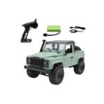 MN MODEL MN91 1/12 4WD RC Car with Metal Chassis, 2.4GHz Remote, Soft Tires – RTR Off-Road Climber (Green) - Image 2