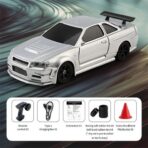 JIABAILE 1:43 Nissan Skyline R34 GTR RC Desktop Drift Car with Gyro – 4WD Mini High-Speed RTR (India) - Image 3