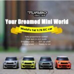 Turbo Racing Micro Rally C10 / C11 RTR 1:76 Scale Mini Cooper RC Car with LED Lights - Image 4